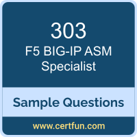 F5 303 VCE, BIG-IP ASM Specialist Dumps, 303 PDF, 303 Dumps, BIG-IP ASM Specialist VCE, F5 BIG-IP ASM PDF