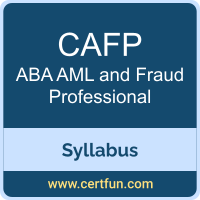 AML and Fraud Professional PDF, CAFP Dumps, CAFP PDF, AML and Fraud Professional VCE, CAFP Questions PDF, ABA CAFP VCE, ABA AML and Fraud Professional Dumps, ABA AML and Fraud Professional PDF