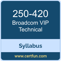 VIP Technical PDF, 250-420 Dumps, 250-420 PDF, VIP Technical VCE, 250-420 Questions PDF, Broadcom 250-420 VCE, Broadcom VIP Technical Dumps, Broadcom VIP Technical PDF