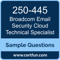 Broadcom 250-445 VCE, Email Security Cloud Technical Specialist Dumps, 250-445 PDF, 250-445 Dumps, Email Security Cloud Technical Specialist VCE, Broadcom Email Security Cloud Technical Specialist PDF
