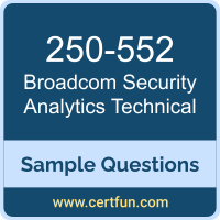 Broadcom 250-552 VCE, Security Analytics Technical Dumps, 250-552 PDF, 250-552 Dumps, Security Analytics Technical VCE