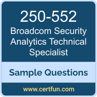 Broadcom 250-552 VCE, Security Analytics Technical Dumps, 250-552 PDF, 250-552 Dumps, Security Analytics Technical VCE