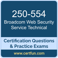 Web Security Service Technical Dumps, Web Security Service Technical PDF, 250-554 PDF, Web Security Service Technical Braindumps, 250-554 Questions PDF, Broadcom 250-554 VCE