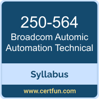 Automic Automation Technical PDF, 250-564 Dumps, 250-564 PDF, Automic Automation Technical VCE, 250-564 Questions PDF, Broadcom 250-564 VCE