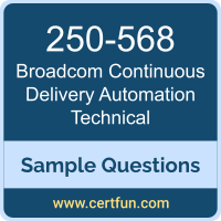 Broadcom 250-568 VCE, Continuous Delivery Automation Technical Dumps, 250-568 PDF, 250-568 Dumps, Continuous Delivery Automation Technical VCE