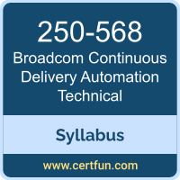 Continuous Delivery Automation Technical PDF, 250-568 Dumps, 250-568 PDF, Continuous Delivery Automation Technical VCE, 250-568 Questions PDF, Broadcom 250-568 VCE