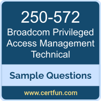 Broadcom 250-572 VCE, Privileged Access Management Technical Dumps, 250-572 PDF, 250-572 Dumps, Privileged Access Management Technical VCE