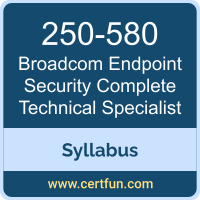 Endpoint Security Complete Technical PDF, 250-580 Dumps, 250-580 PDF, Endpoint Security Complete Technical VCE, 250-580 Questions PDF, Broadcom 250-580 VCE