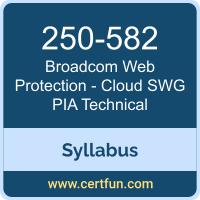 Web Protection - Cloud SWG PIA Technical PDF, 250-582 Dumps, 250-582 PDF, Web Protection - Cloud SWG PIA Technical VCE, 250-582 Questions PDF, Broadcom 250-582 VCE