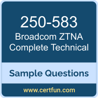 Broadcom 250-583 VCE, ZTNA Complete Technical Dumps, 250-583 PDF, 250-583 Dumps, ZTNA Complete Technical VCE