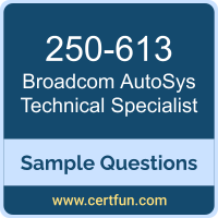 Broadcom 250-613 VCE, AutoSys Technical Specialist Dumps, 250-613 PDF, 250-613 Dumps, AutoSys Technical Specialist VCE, Broadcom AutoSys Technical Specialist PDF