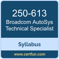 AutoSys Technical Specialist PDF, 250-613 Dumps, 250-613 PDF, AutoSys Technical Specialist VCE, 250-613 Questions PDF, Broadcom 250-613 VCE, Broadcom AutoSys Technical Specialist Dumps, Broadcom AutoSys Technical Specialist PDF