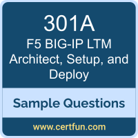 F5 301A VCE, BIG-IP LTM Architect, Setup, and Deploy Dumps, 301A PDF, 301A Dumps, BIG-IP LTM Architect, Setup, and Deploy VCE, F5 BIG-IP LTM PDF