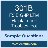 F5 301B VCE, BIG-IP LTM Maintain and Troubleshoot Dumps, 301B PDF, 301B Dumps, BIG-IP LTM Maintain and Troubleshoot VCE, F5 BIG-IP LTM PDF