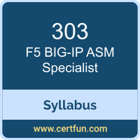 BIG-IP ASM Specialist PDF, 303 Dumps, 303 PDF, BIG-IP ASM Specialist VCE, 303 Questions PDF, F5 303 VCE, F5 BIG-IP ASM Dumps, F5 BIG-IP ASM PDF