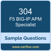 F5 304 VCE, BIG-IP APM Specialist Dumps, 304 PDF, 304 Dumps, BIG-IP APM Specialist VCE, F5 BIG-IP APM PDF
