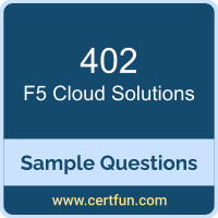 F5 402 VCE, Cloud Solutions Dumps, 402 PDF, 402 Dumps, Cloud Solutions VCE, F5 Cloud Solutions PDF