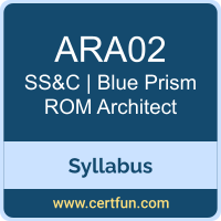 ROM Architect PDF, ARA02 Dumps, ARA02 PDF, ROM Architect VCE, ARA02 Questions PDF, SS&C | Blue Prism ARA02 VCE