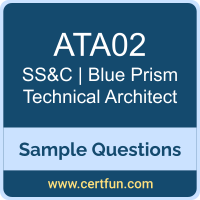 SS&C | Blue Prism ATA02 VCE, Technical Architect Dumps, ATA02 PDF, ATA02 Dumps, Technical Architect VCE