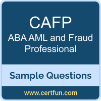 ABA CAFP VCE, AML and Fraud Professional Dumps, CAFP PDF, CAFP Dumps, AML and Fraud Professional VCE, ABA AML and Fraud Professional PDF