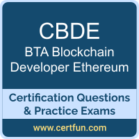 CBDE Dumps, CBDE PDF, CBDE Braindumps, BTA CBDE Questions PDF, BTA CBDE VCE, BTA Ethereum Blockchain Developer Dumps