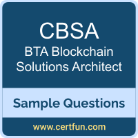 CBSA Dumps, CBSA PDF, CBSA VCE, BTA Blockchain Solutions Architect VCE