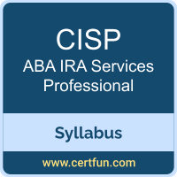 IRA Services Professional PDF, CISP Dumps, CISP PDF, IRA Services Professional VCE, CISP Questions PDF, ABA CISP VCE, ABA IRA Services Professional Dumps, ABA IRA Services Professional PDF