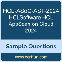 HCLSoftware HCL-ASoC-AST-2024 VCE, HCL AppScan on Cloud 2024 Dumps, HCL-ASoC-AST-2024 PDF, HCL-ASoC-AST-2024 Dumps, HCL AppScan on Cloud 2024 VCE, HCLSoftware ASoC Associate Security Tester PDF