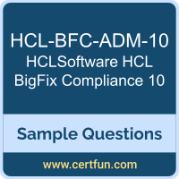 HCLSoftware HCL-BFC-ADM-10 VCE, HCL BigFix Compliance 10 Dumps, HCL-BFC-ADM-10 PDF, HCL-BFC-ADM-10 Dumps, HCL BigFix Compliance 10 VCE, HCLSoftware HCL BigFix Compliance 10 PDF