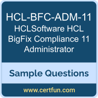 HCLSoftware HCL-BFC-ADM-11 VCE, HCL BigFix Compliance 11 Administrator Dumps, HCL-BFC-ADM-11 PDF, HCL-BFC-ADM-11 Dumps, HCL BigFix Compliance 11 Administrator VCE, HCLSoftware HCL BigFix Compliance 11 Administrator PDF