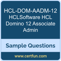 HCLSoftware HCL-DOM-AADM-12 VCE, HCL Domino 12 Associate Admin Dumps, HCL-DOM-AADM-12 PDF, HCL-DOM-AADM-12 Dumps, HCL Domino 12 Associate Admin VCE, HCLSoftware HCL Domino 12 PDF