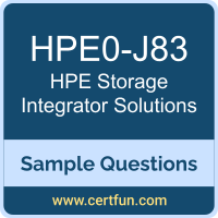 Hewlett Packard Enterprise HPE0-J83 VCE, Storage Integrator Solutions Dumps, HPE0-J83 PDF, HPE0-J83 Dumps, Storage Integrator Solutions VCE, HPE ASE-StorIntSol PDF