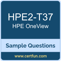 Hewlett Packard Enterprise HPE2-T37 VCE, OneView Dumps, HPE2-T37 PDF, HPE2-T37 Dumps, OneView VCE, HPE OneView PDF