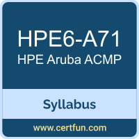 Aruba ACMP PDF, HPE6-A71 Dumps, HPE6-A71 PDF, Aruba ACMP VCE, HPE6-A71 Questions PDF, Hewlett Packard Enterprise HPE6-A71 VCE, HPE Aruba Mobility Professional Dumps, HPE Aruba Mobility Professional PDF