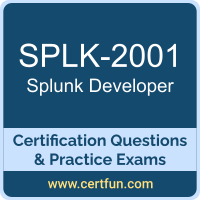 Developer Dumps, Developer PDF, SPLK-2001 PDF, Developer Braindumps, SPLK-2001 Questions PDF, Splunk SPLK-2001 VCE, Splunk Enterprise Developer Dumps
