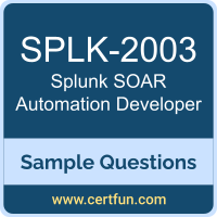Splunk SPLK-2003 VCE, SOAR Automation Developer Dumps, SPLK-2003 PDF, SPLK-2003 Dumps, SOAR Automation Developer VCE, Splunk SOAR Automation Developer PDF