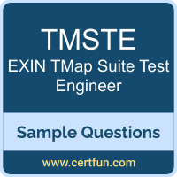TMSTE Dumps, TMSTE PDF, TMSTE VCE, EXIN TMap Suite Test Engineer VCE, EXIN TMap Suite Test Engineer PDF