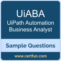 UiABA Dumps, UiABA PDF, UiABA VCE, UiPath Automation Business Analyst VCE, UiPath UiABA PDF