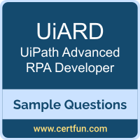 UiARD Dumps, UiARD PDF, UiARD VCE, UiPath Advanced RPA Developer VCE, UiPath UiARD PDF