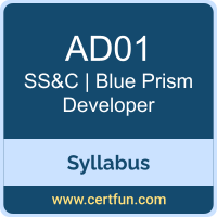 Developer PDF, AD01 Dumps, AD01 PDF, Developer VCE, AD01 Questions PDF, SS&C | Blue Prism AD01 VCE