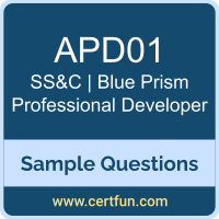 SS&C | Blue Prism APD01 VCE, Professional Developer Dumps, APD01 PDF, APD01 Dumps, Professional Developer VCE