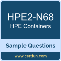 HPE HPE2-N68 VCE, Containers Dumps, HPE2-N68 PDF, HPE2-N68 Dumps, Containers VCE, HPE Containers PDF