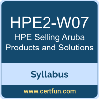 Selling Aruba Products and Solutions PDF, HPE2-W07 Dumps, HPE2-W07 PDF, Selling Aruba Products and Solutions VCE, HPE2-W07 Questions PDF, HPE / Hewlett Packard Enterprise HPE2-W07 VCE