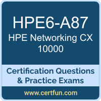 Networking CX 10000 Dumps, Networking CX 10000 PDF, HPE6-A87 PDF, Networking CX 10000 Braindumps, HPE6-A87 Questions PDF, Hewlett Packard Enterprise HPE6-A87 VCE, HPE APC-CX10000 Dumps