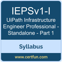 IEPSv1-I PDF, IEPSv1-I Dumps, IEPSv1-I VCE, UiPath Infrastructure Engineer Professional - Standalone - Part 1 Questions PDF, UiPath Infrastructure Engineer Professional - Standalone - Part 1 VCE, UiPath IEPSv1-I Dumps, UiPath IEPSv1-I PDF