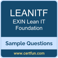 LEANITF Dumps, LEANITF PDF, LEANITF VCE, EXIN Lean IT Foundation VCE, EXIN LEANITF PDF