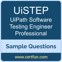 UiSTEP Dumps, UiSTEP PDF, UiSTEP VCE, UiPath Software Testing Engineer Professional VCE, UiPath UiSTEP PDF