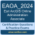 EAOA_2024: Esri ArcGIS Online Administration Associate 2024