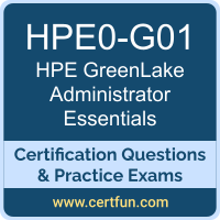 HPE0-G01: HPE GreenLake Administrator Essentials