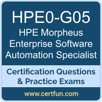 HPE0-G05: HPE Morpheus Enterprise Software Automation Specialist (APC-MorAutoSpe